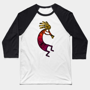 Kokopelli Illustration T-Shirt Baseball T-Shirt